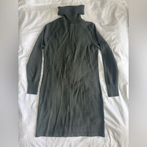 Quince Mongolian Cashmere Turtleneck Sweater Dress